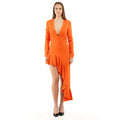 Moschino Orange Marabou Freizeitkleid