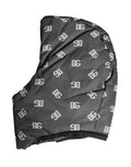 Dolce & Gabbana Schwarze Kopftuch-Kappe mit Logo-Print Capello Hut