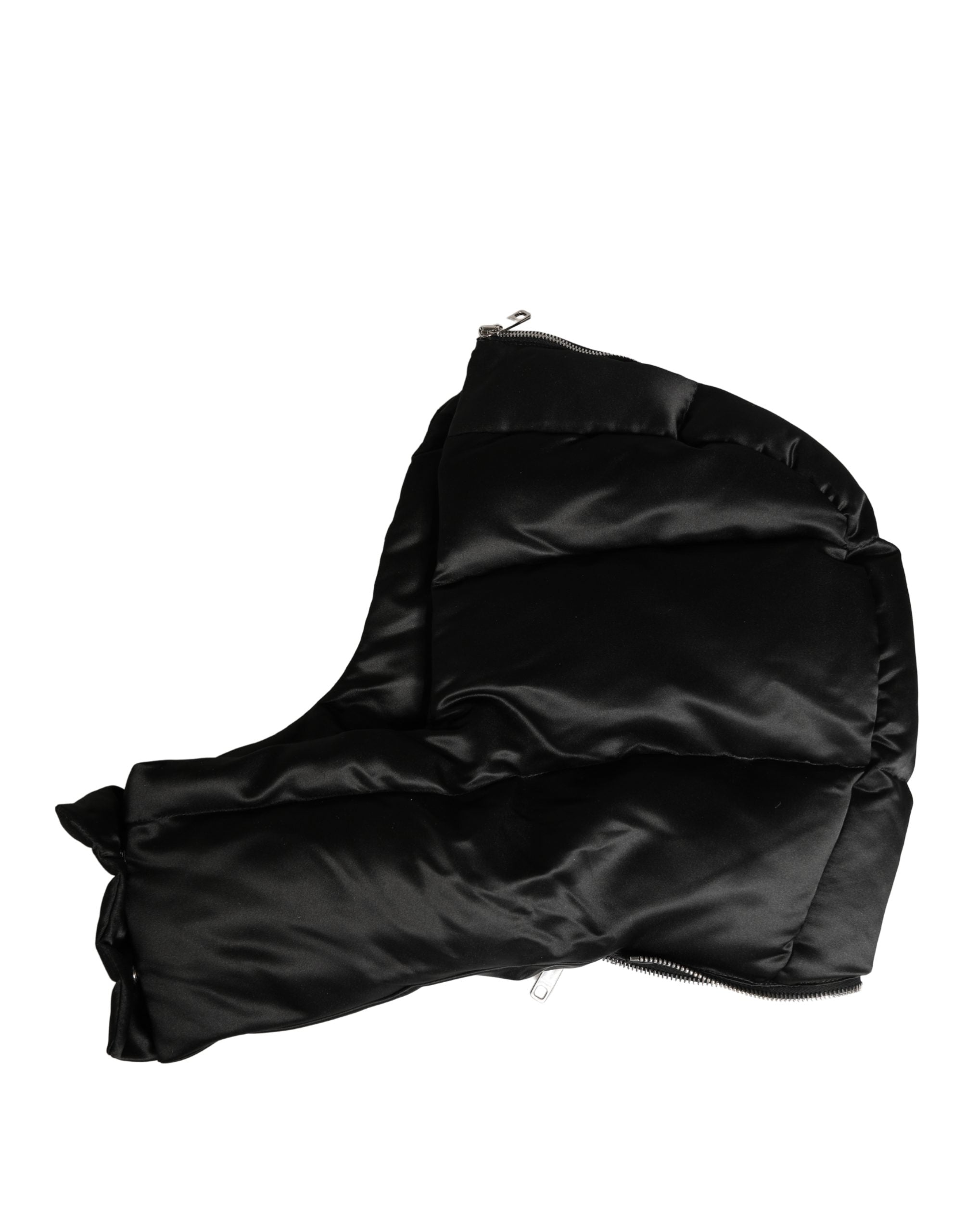 Dolce & Gabbana Black Polyester Full Head Headwear Capello Hat
