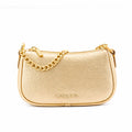 Michael Kors Goldfarbene Leder Schultertasche
