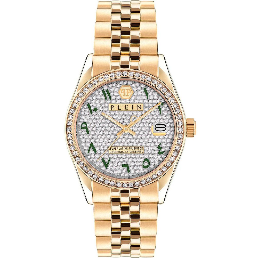 Philipp Plein Gold-Tone Stainless Steel Dress Watch