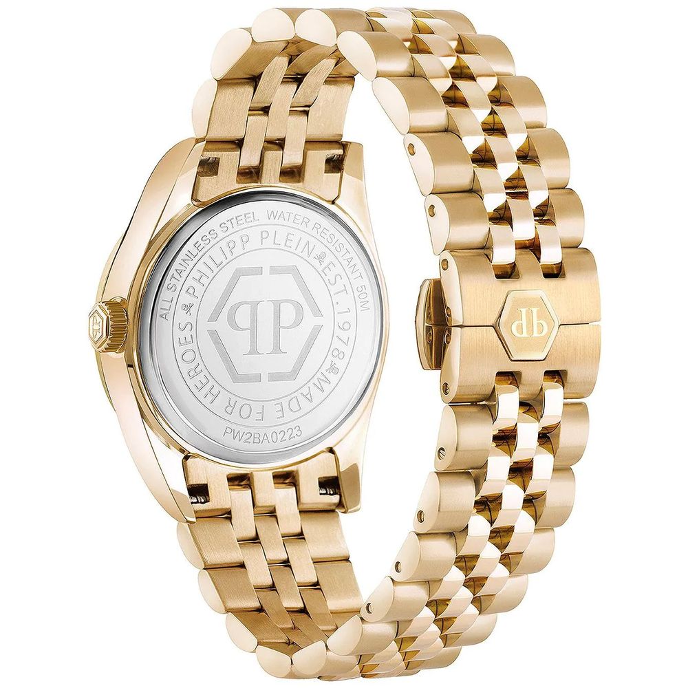 Philipp Plein Gold-Tone Stainless Steel Dress Watch
