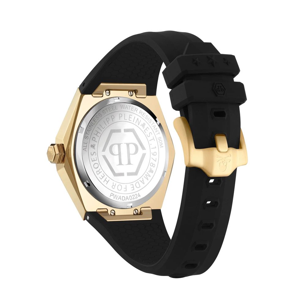 Philipp Plein Schwarze synthetische Kleid-Uhr