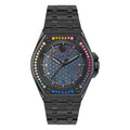 Philipp Plein Schwarze Edelstahl-Dresswatch