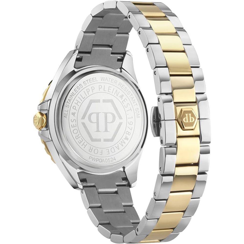 Philipp Plein Gold-Tone Stainless Steel Dress Watch