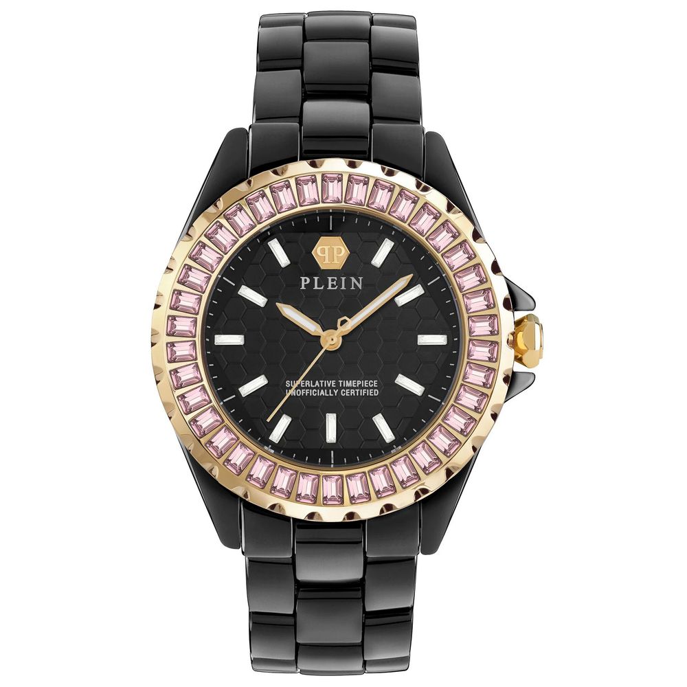 Philipp Plein Schwarze Keramik-Kleideruhr