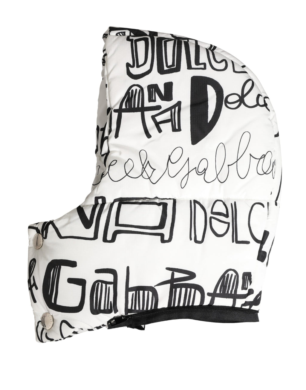 Dolce & Gabbana White Logo Print Headscarf Cap