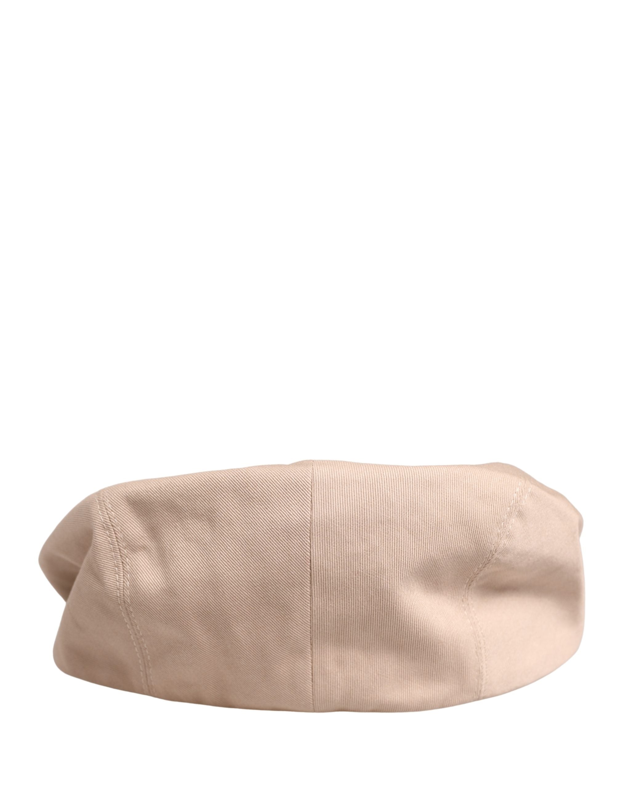 Dolce & Gabbana Herren Beige Baumwoll Newsboy Capello Hut