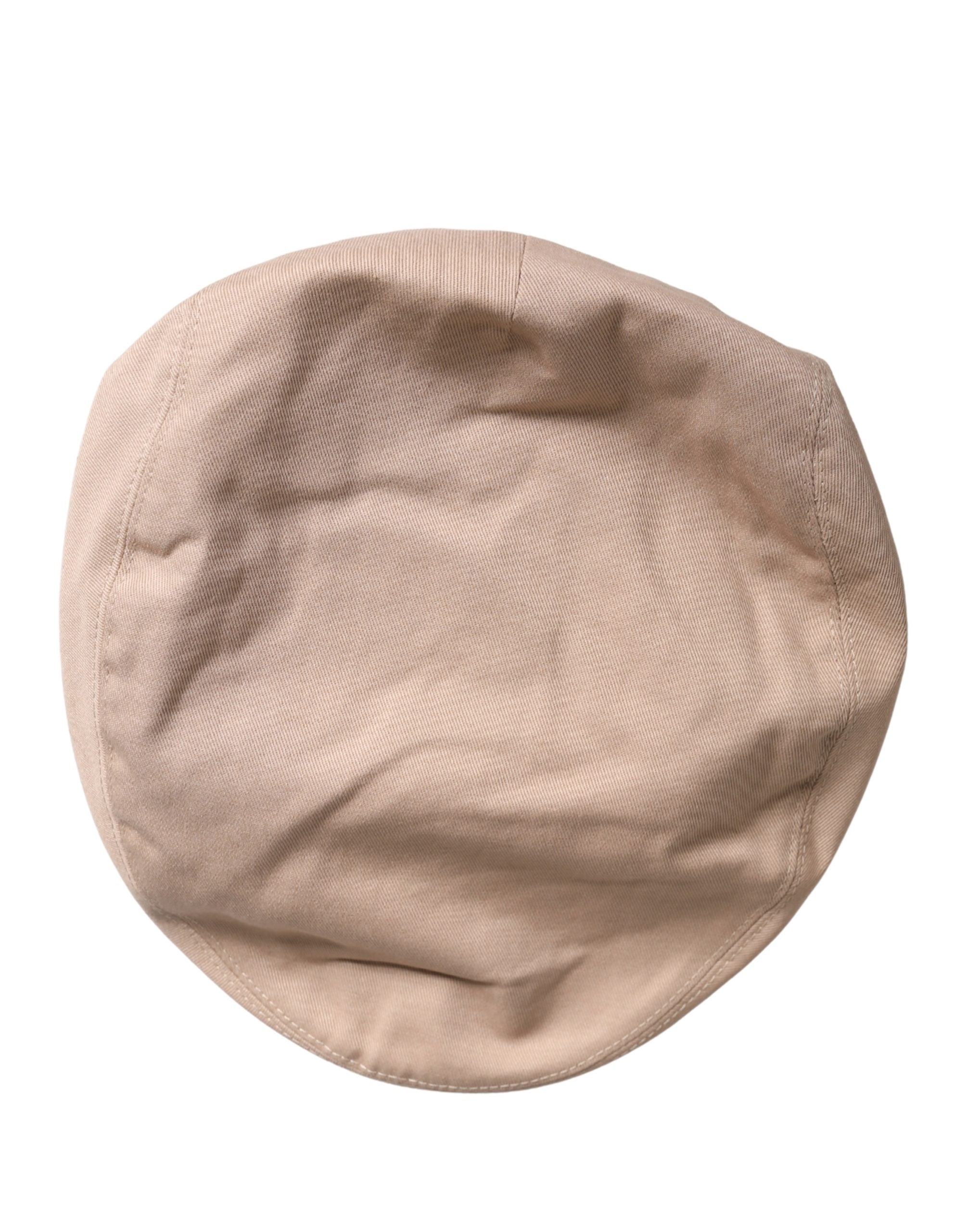 Dolce & Gabbana Herren Beige Baumwoll Newsboy Capello Hut