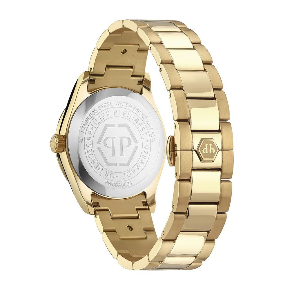 Philipp Plein Gold-Tone Stainless Steel Dress Watch