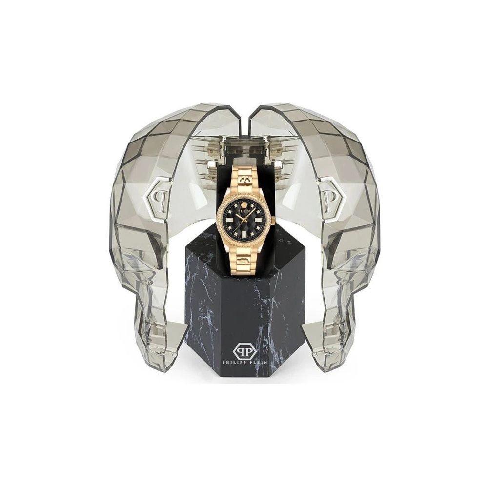 Philipp Plein Gold-Tone Stainless Steel Dress Watch