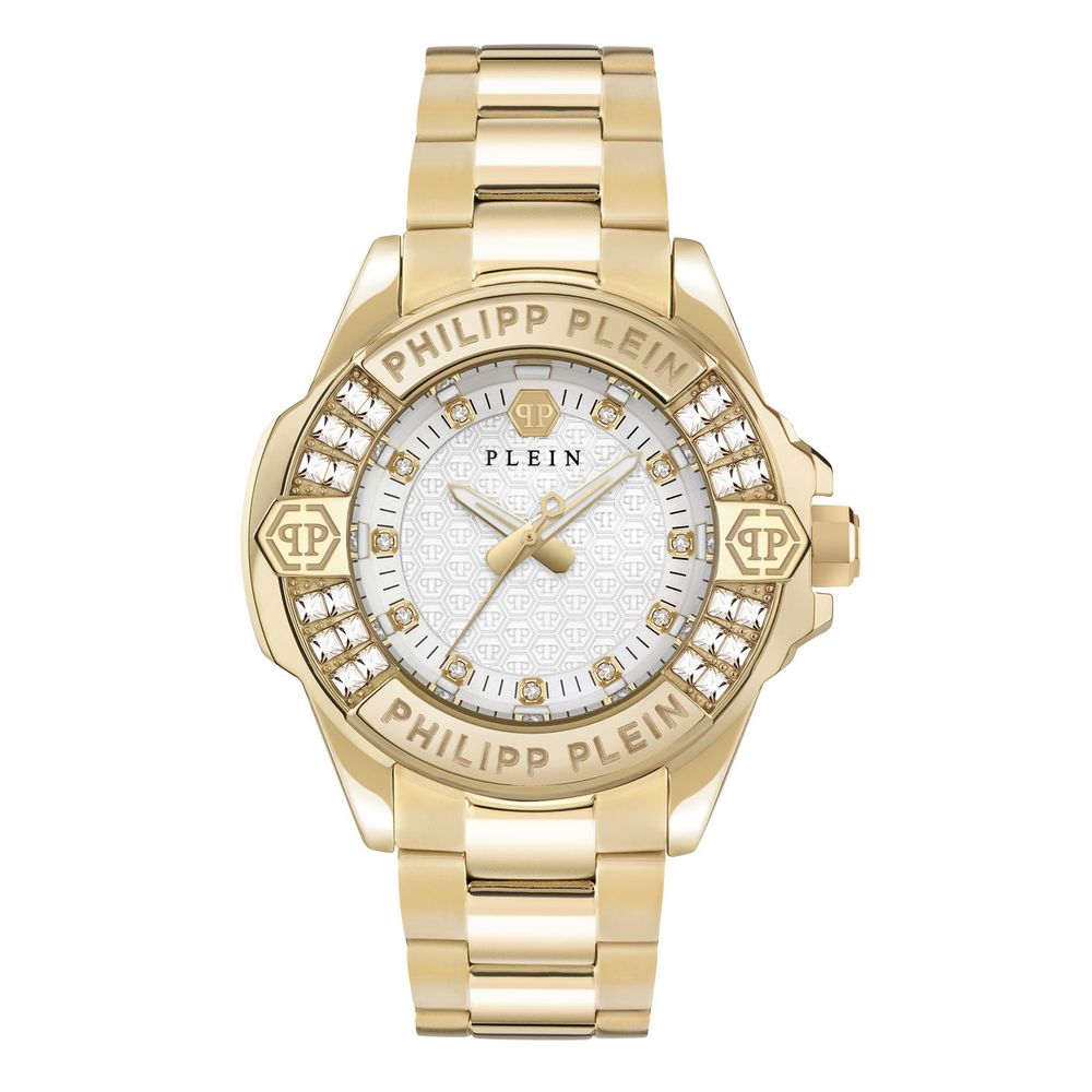 Philipp Plein Gold-Tone Stainless Steel Dress Watch