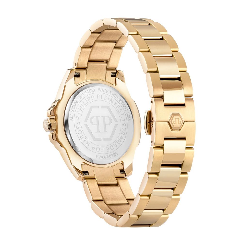 Philipp Plein Gold-Tone Stainless Steel Dress Watch