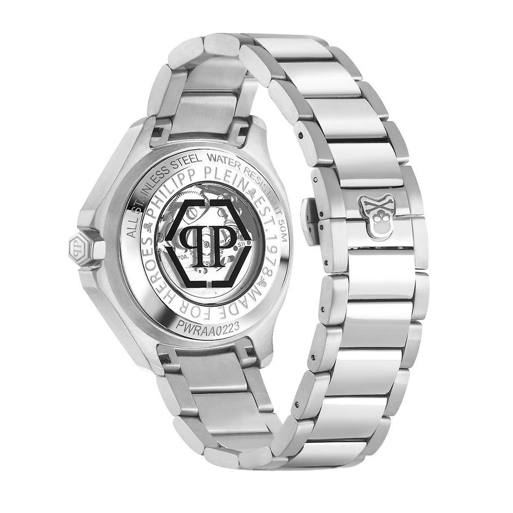 Philipp Plein Grey Stainless Steel Dress Watch