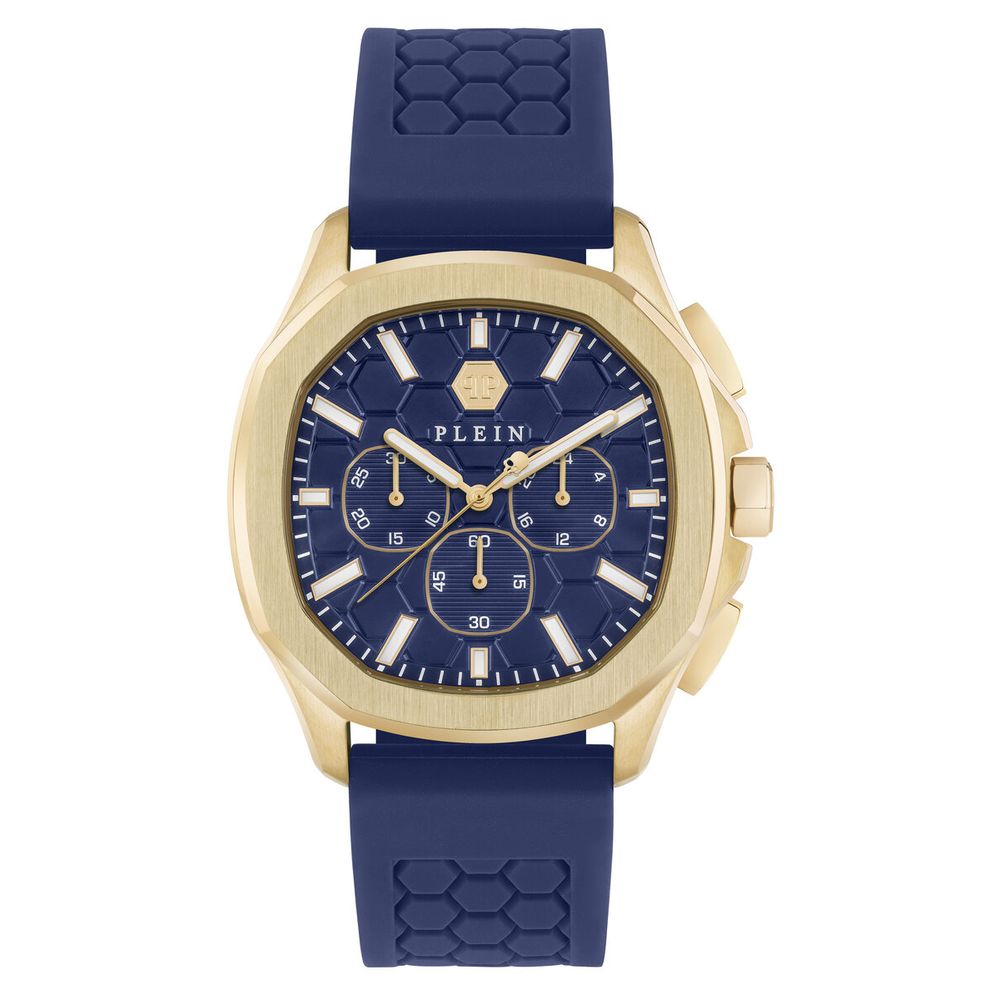 Philipp Plein Blaue synthetische Armbanduhr