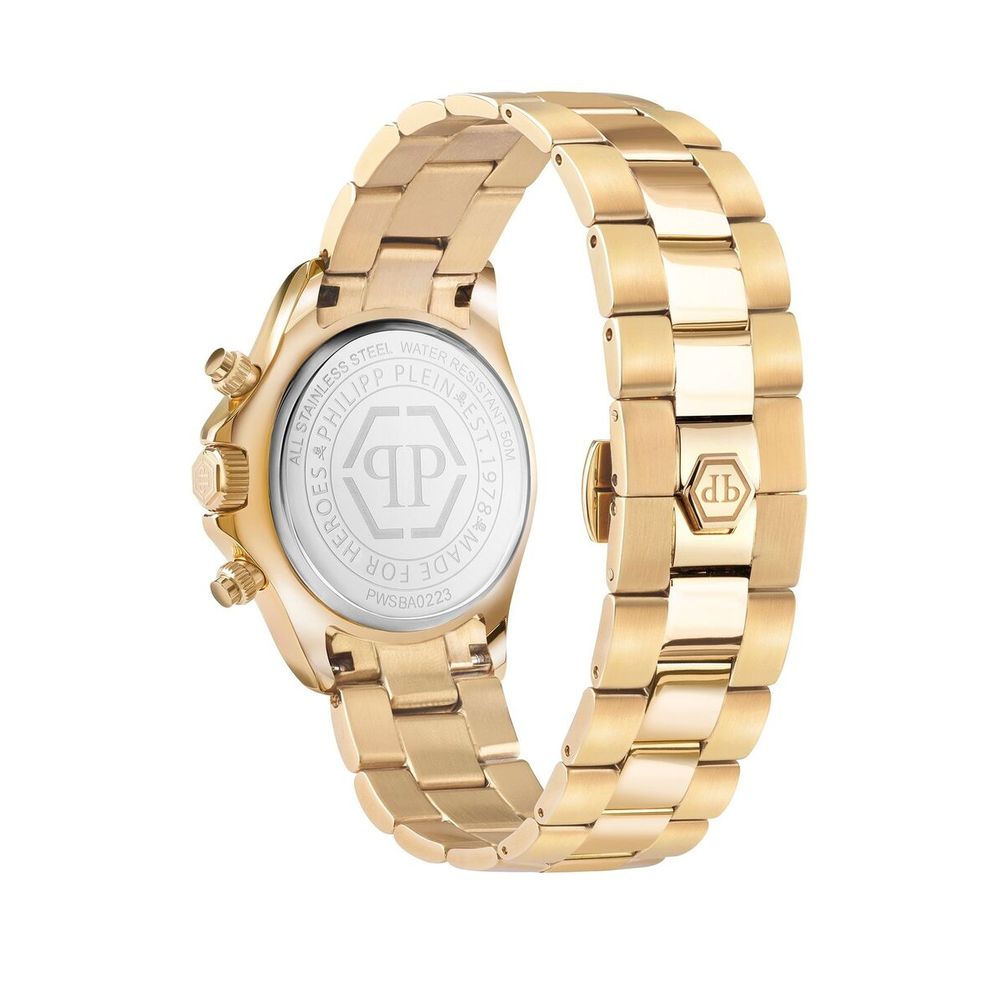 Philipp Plein Gold-Tone Stainless Steel Dress Watch