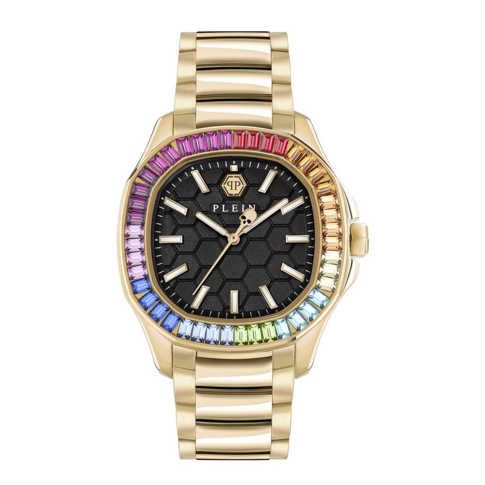 Philipp Plein Gold-Tone Stainless Steel Dress Watch