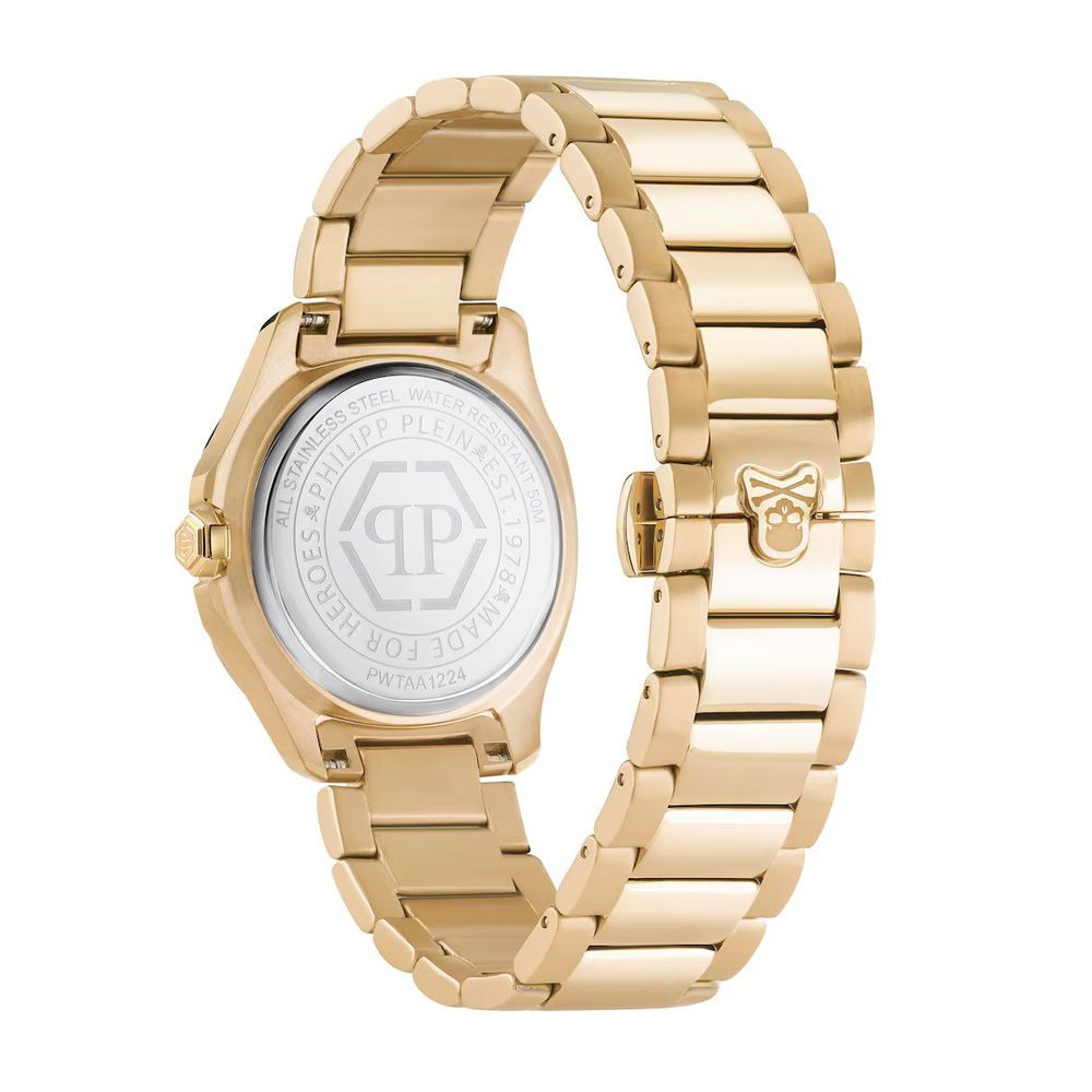 Philipp Plein Gold-Tone Stainless Steel Dress Watch
