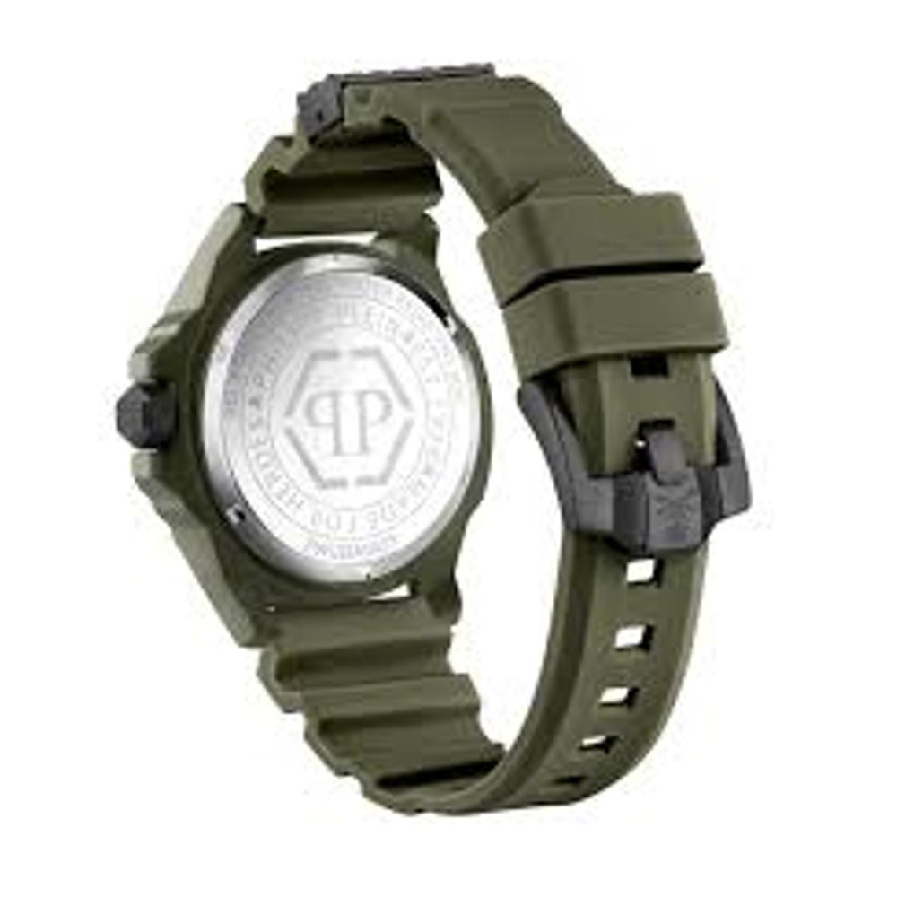 Philipp Plein Zweifarbige synthetische Kleid-Uhr