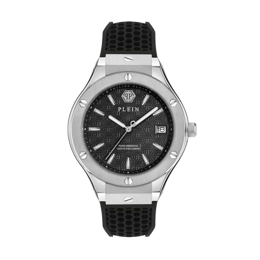 Philipp Plein Schwarze synthetische Sportuhr