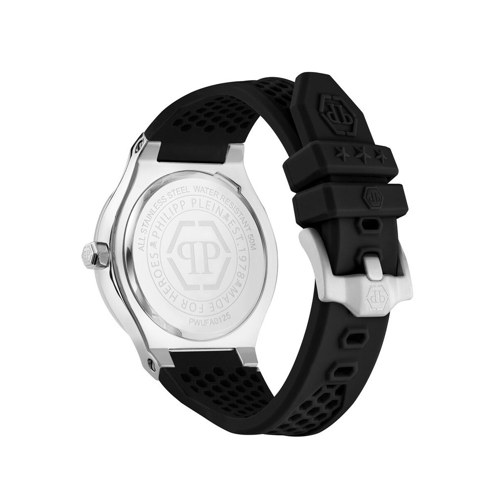 Philipp Plein Schwarze synthetische Sportuhr