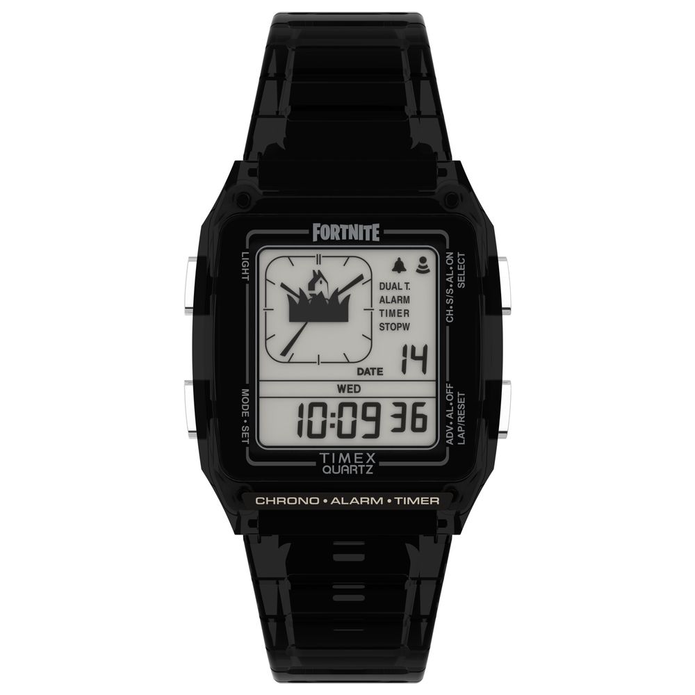 Timex Schwarze Digitaluhr aus Kautschuk