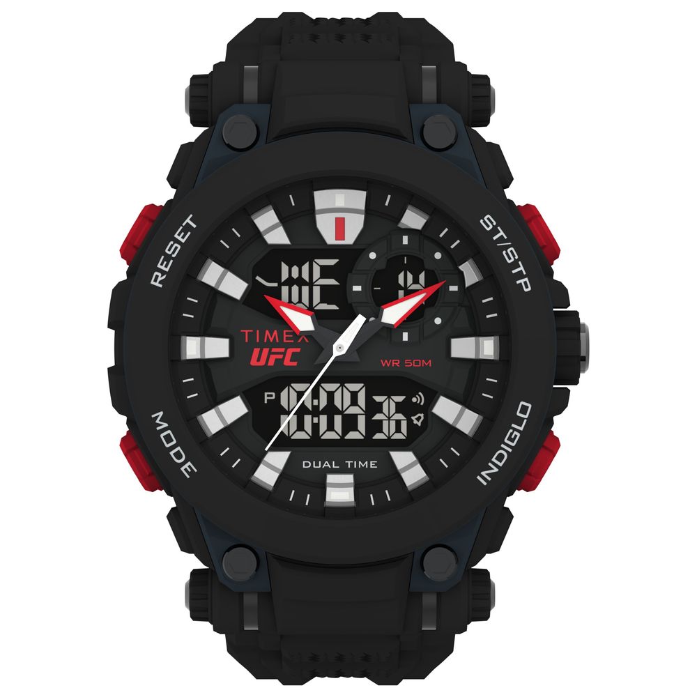 Timex Schwarze Digitaluhr aus Gummi