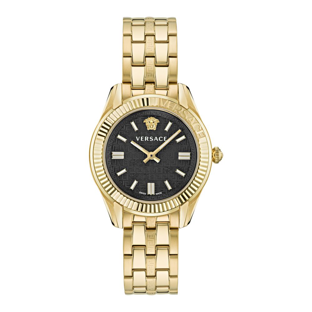 Versace Goldfarbene Edelstahl-Dresswatch