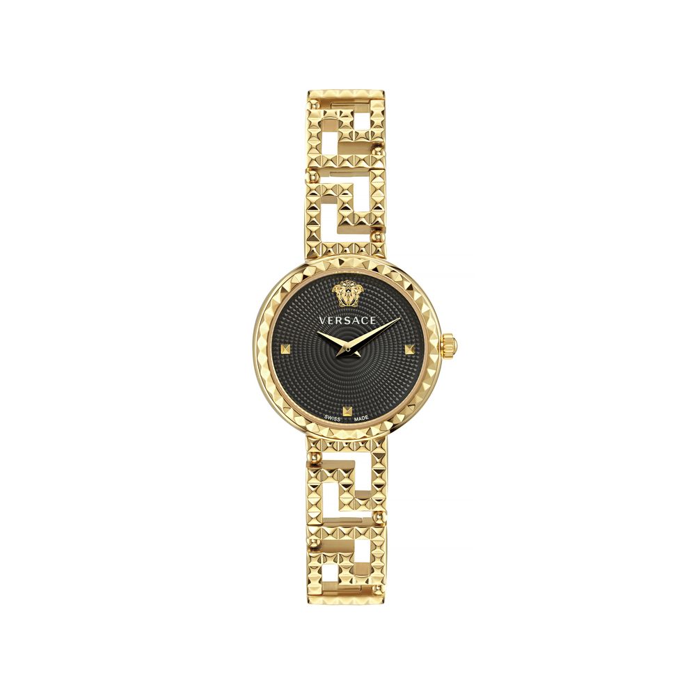 Versace Gold-Tone Stainless Steel Dress Watch
