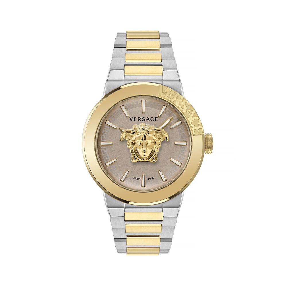 Versace Goldfarbene Edelstahl-Dresswatch