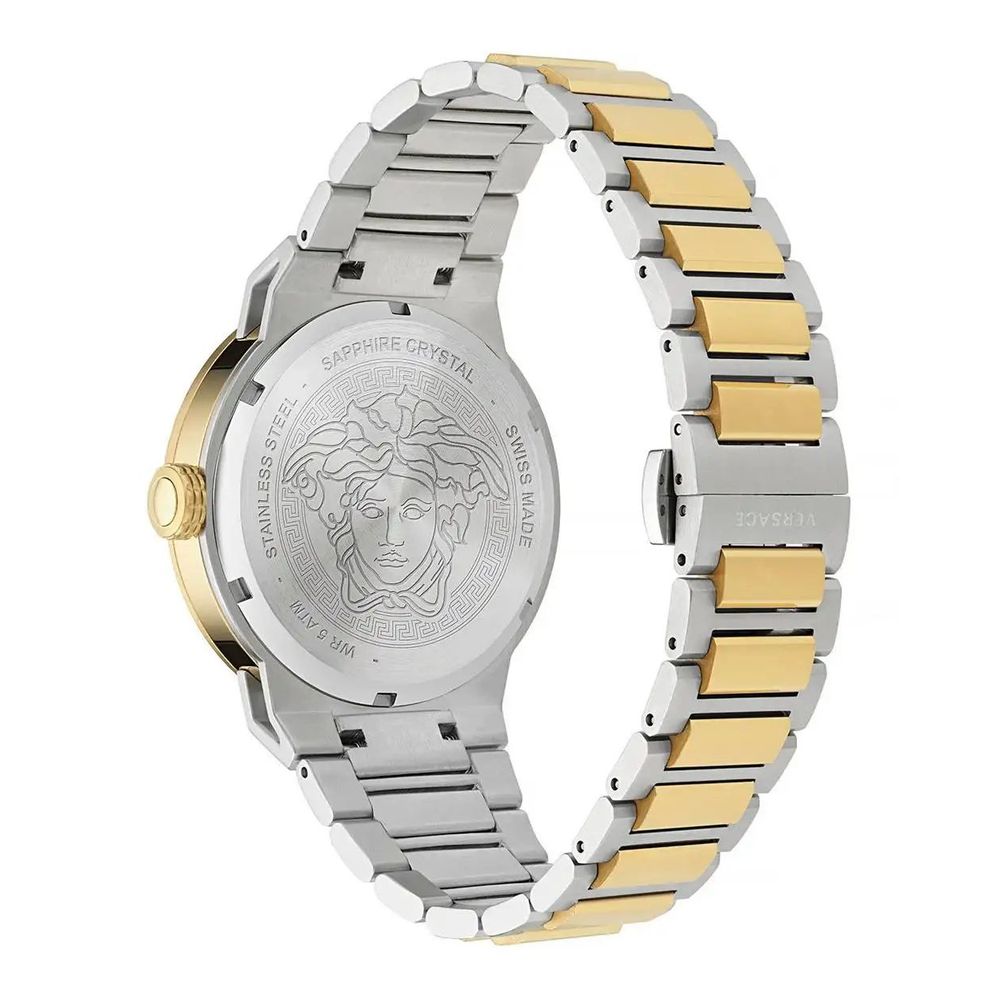 Versace Goldfarbene Edelstahl-Dresswatch