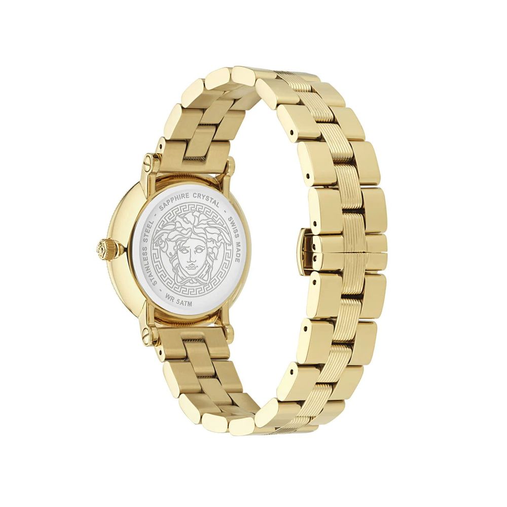 Versace Gold-Tone Stainless Steel Dress Watch