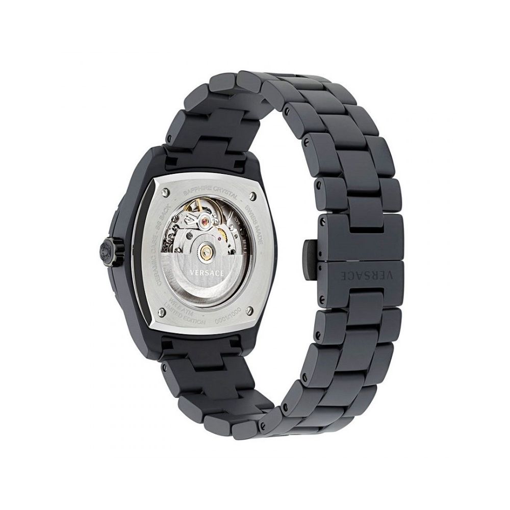 Versace Schwarze Keramik-Dresswatch