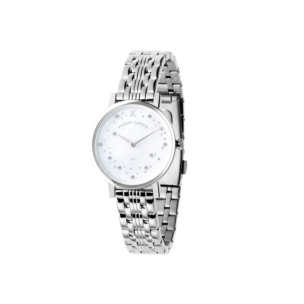 Pierre Cardin Graue Edelstahl-Dresswatch