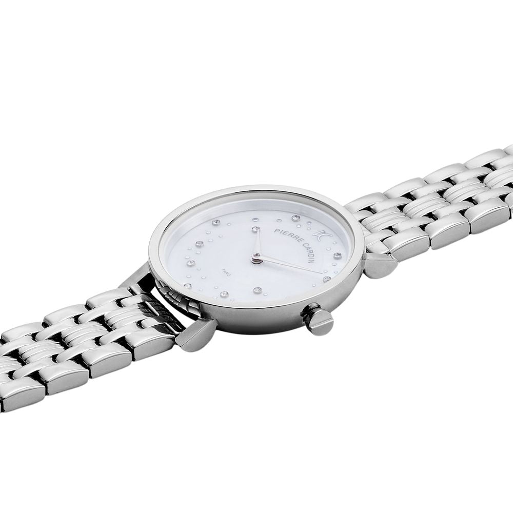 Pierre Cardin Graue Edelstahl-Dresswatch