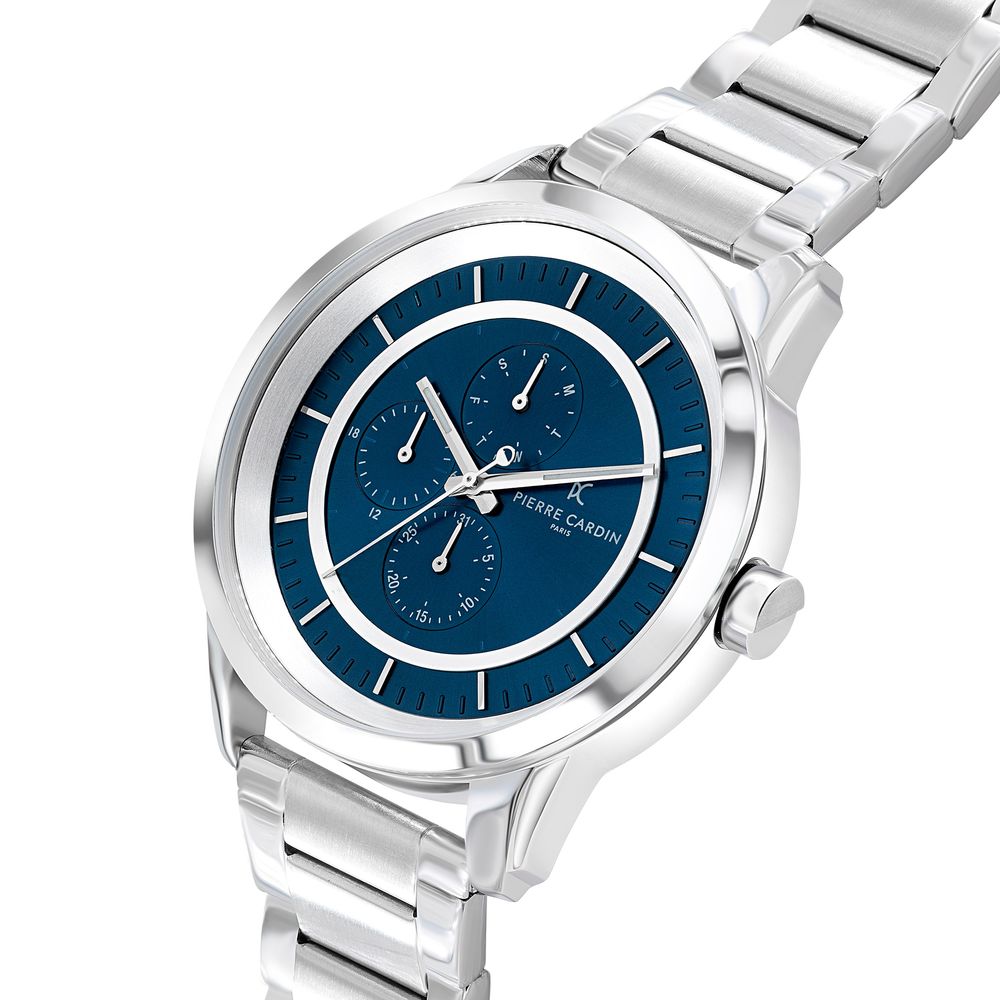Pierre Cardin Grey Stainless Steel Dress Watch