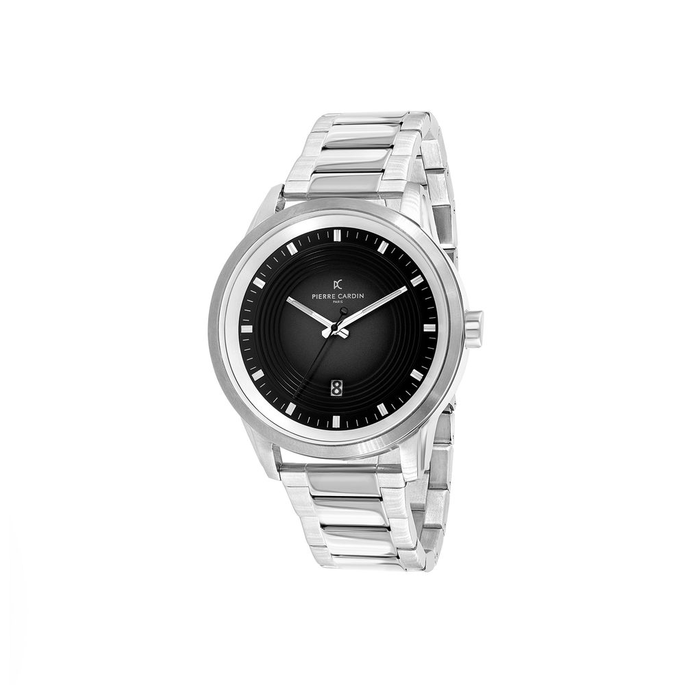 Pierre Cardin Graue Edelstahl-Dresswatch