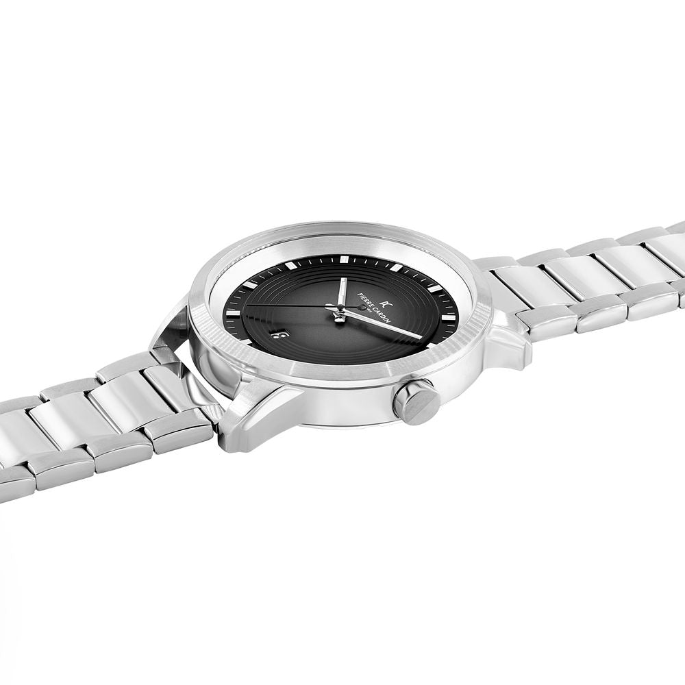 Pierre Cardin Graue Edelstahl-Dresswatch
