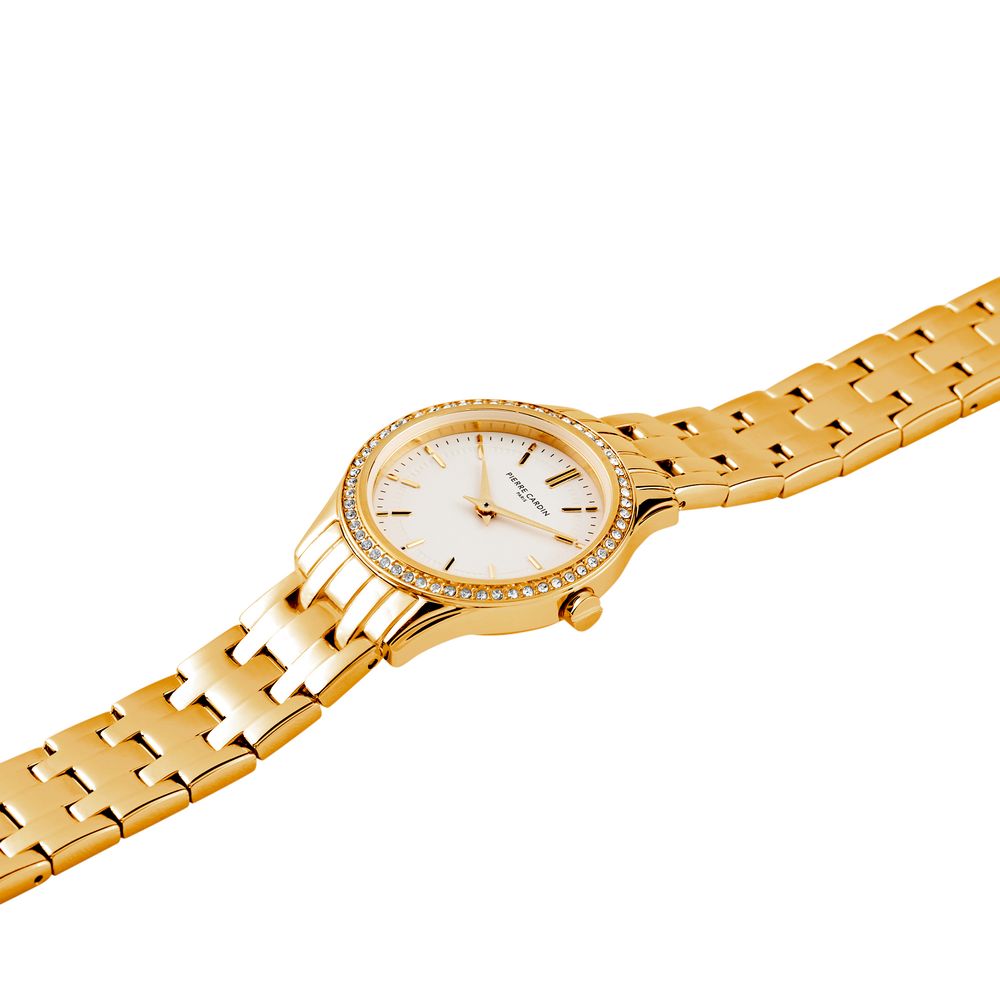 Pierre Cardin Goldfarbene Edelstahl-Dresswatch