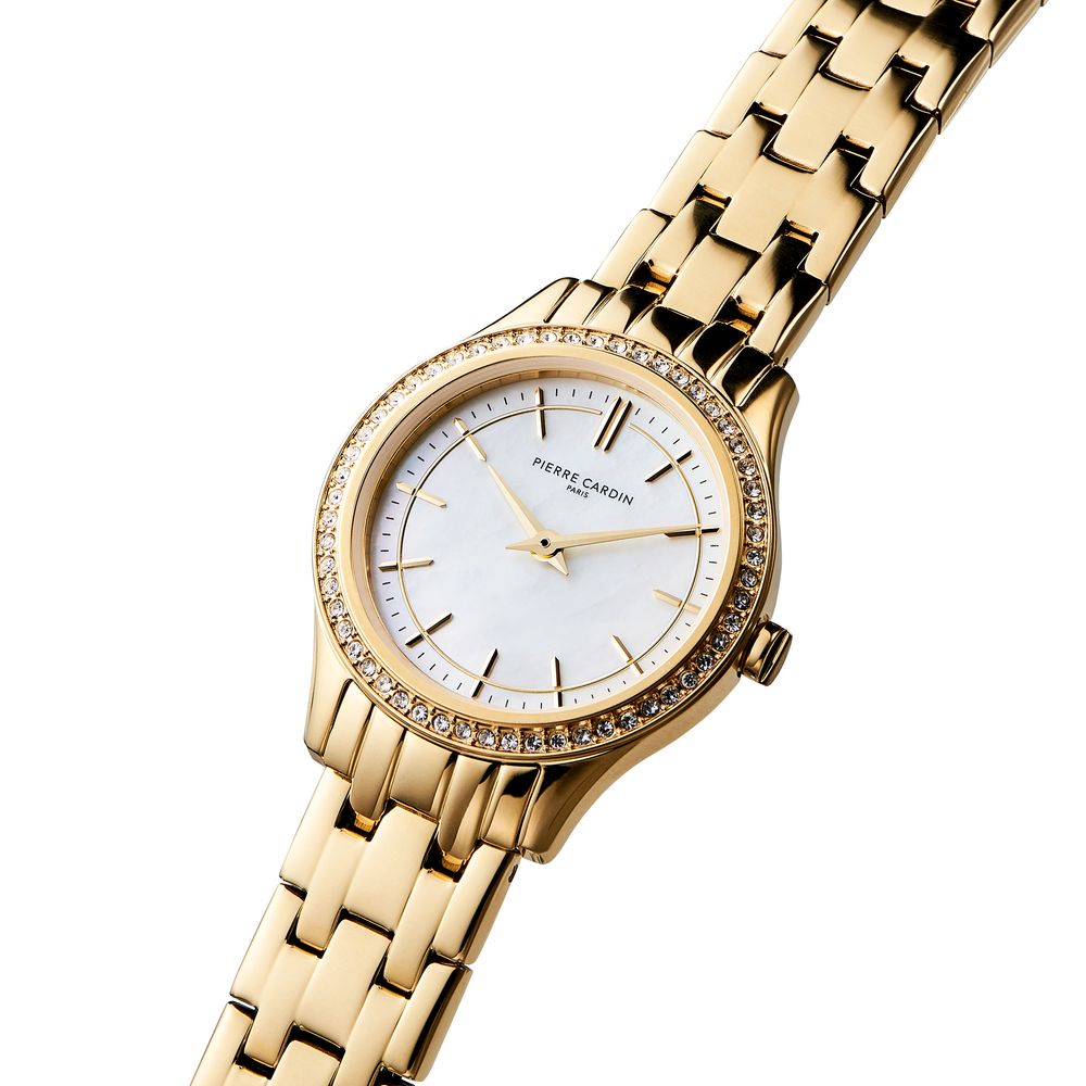 Pierre Cardin Goldfarbene Edelstahl-Dresswatch
