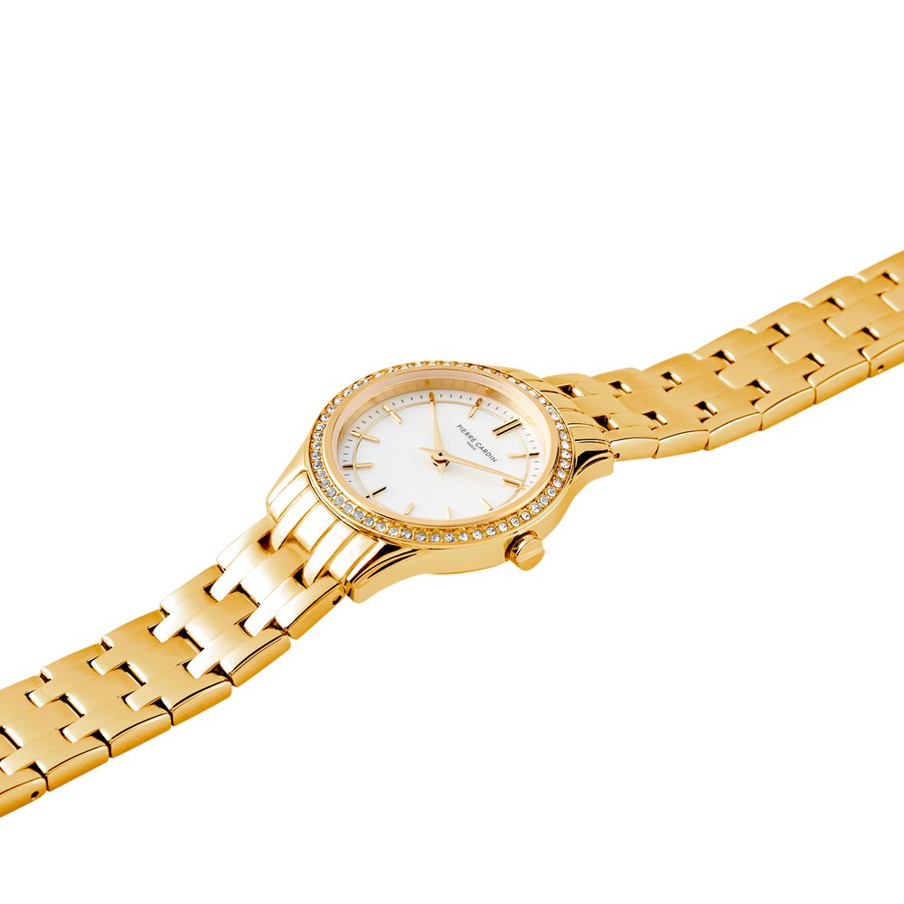 Pierre Cardin Goldfarbene Edelstahl-Dresswatch