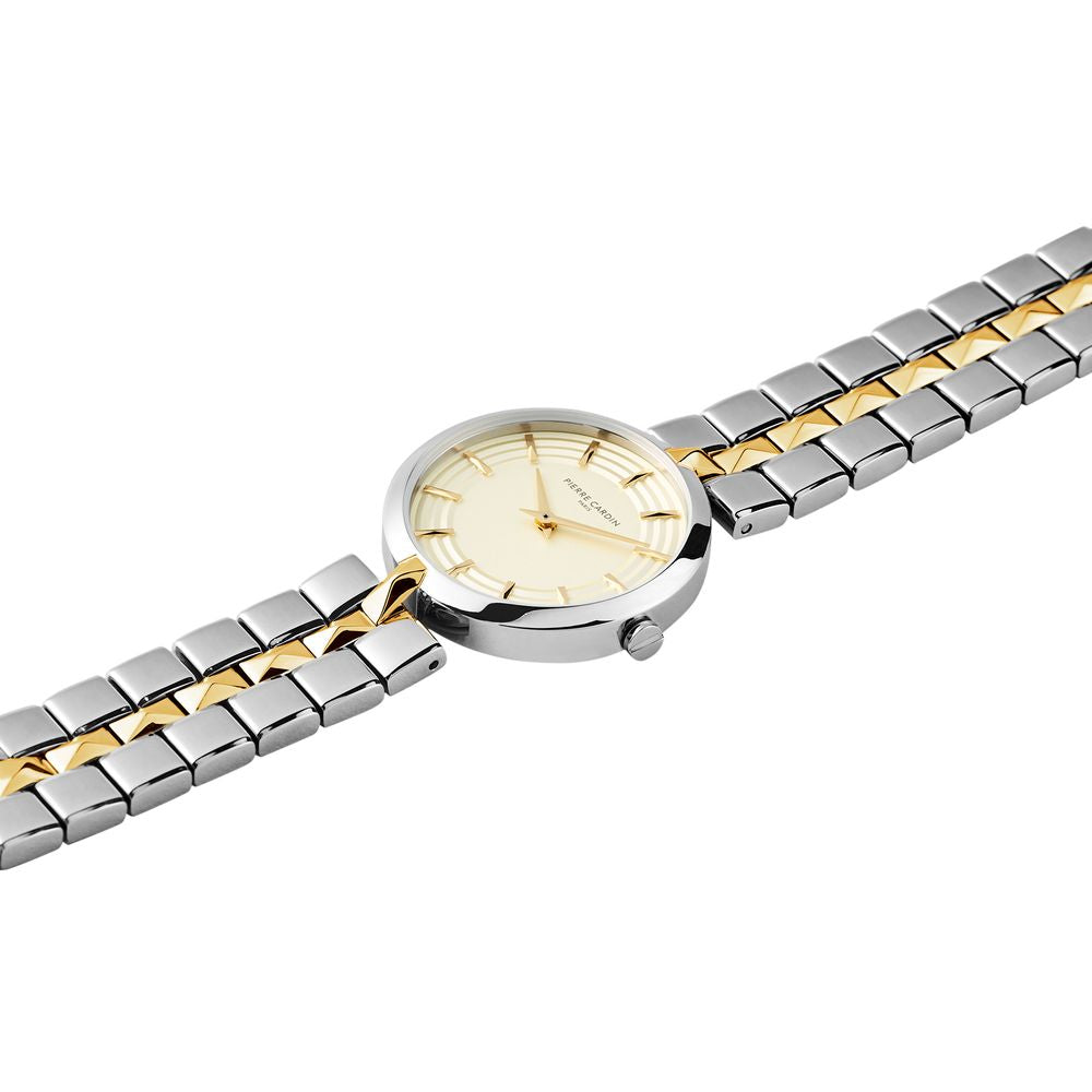 Pierre Cardin Graue Edelstahl-Kleideruhr