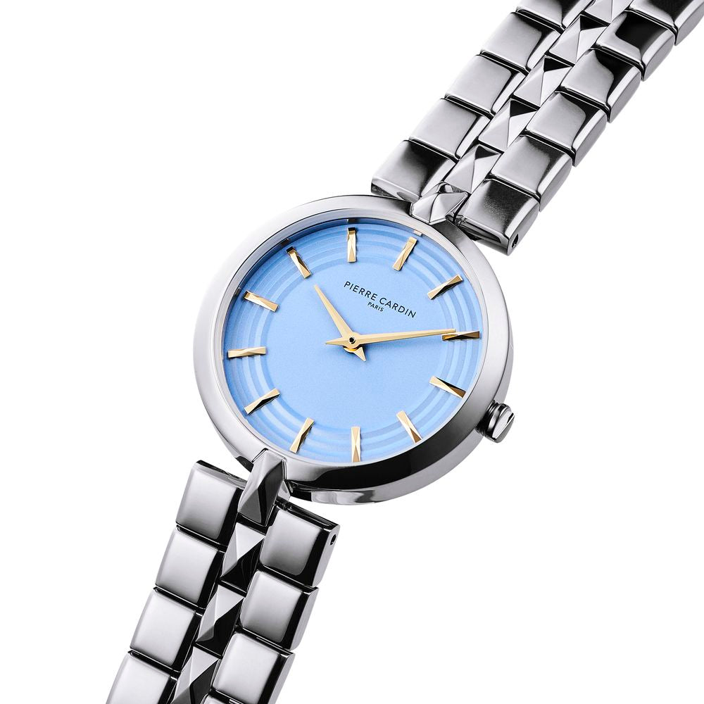 Pierre Cardin Graue Edelstahl-Dresswatch