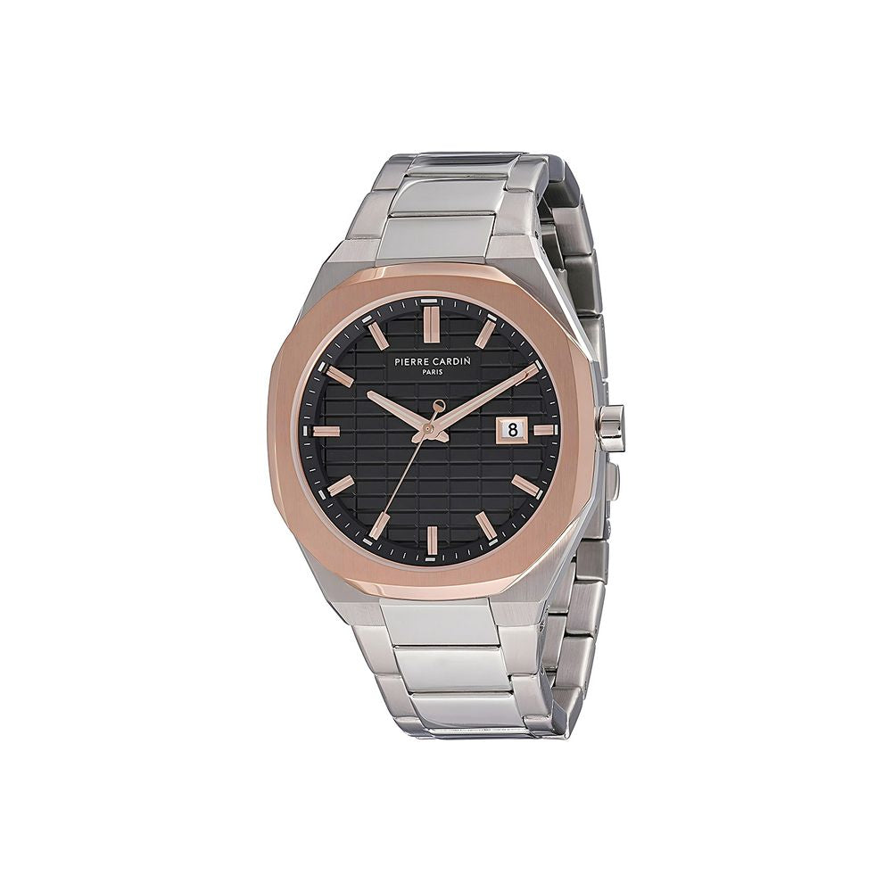 Pierre Cardin Graue Edelstahl-Dresswatch