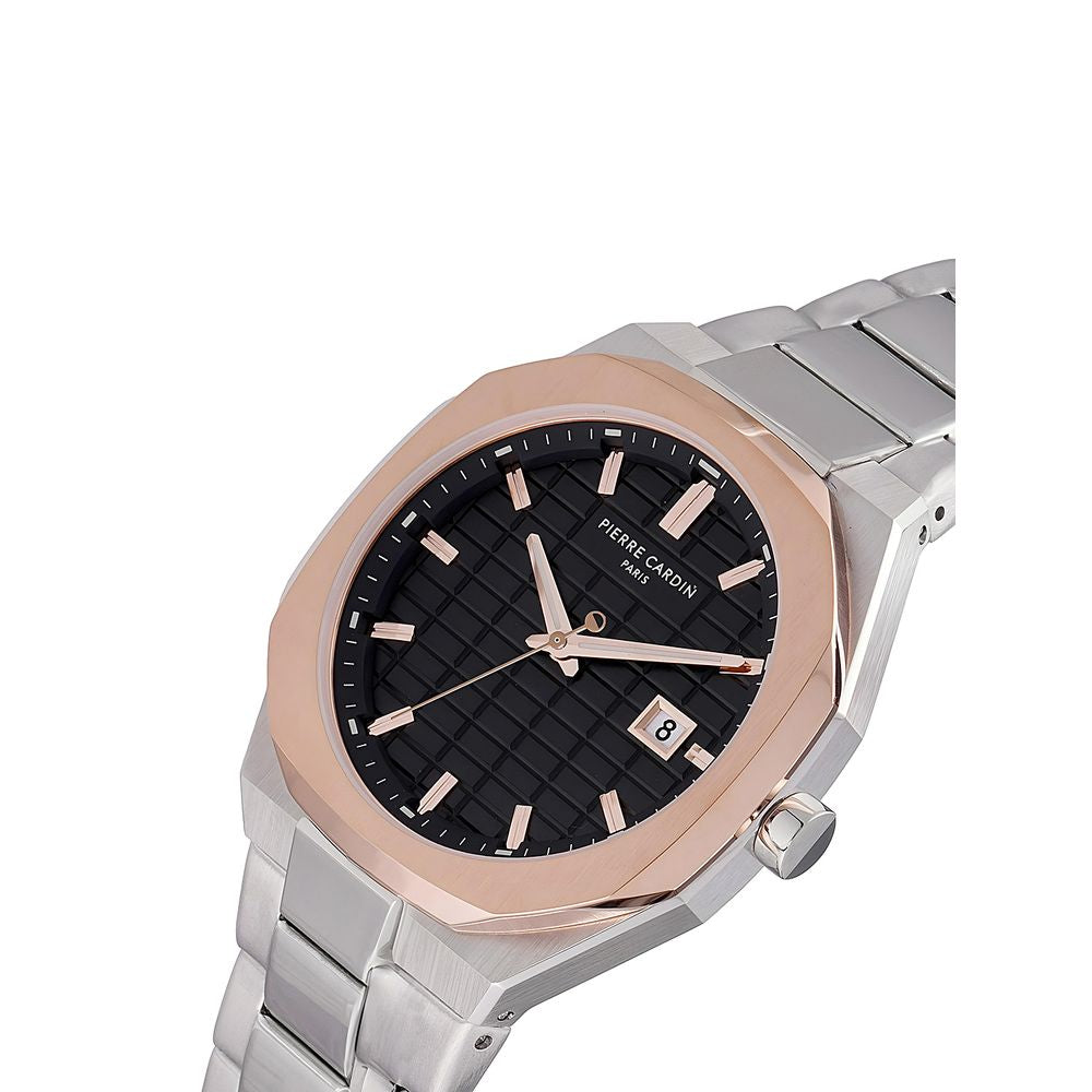 Pierre Cardin Graue Edelstahl-Dresswatch
