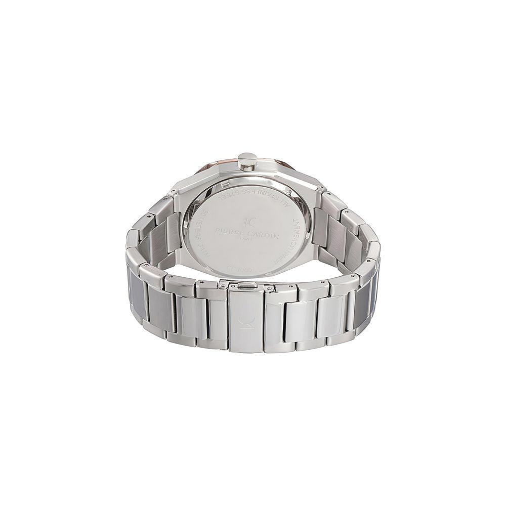 Pierre Cardin Graue Edelstahl-Dresswatch