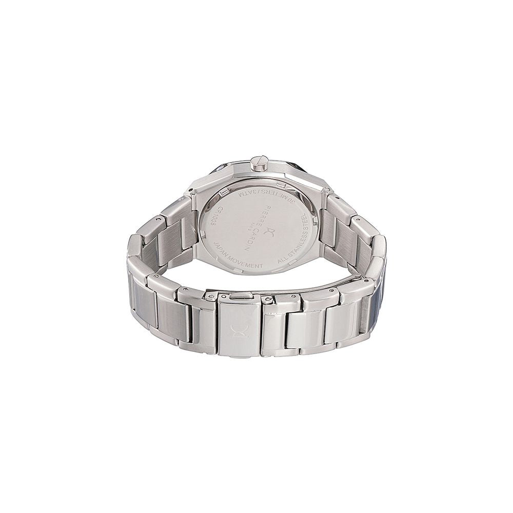 Pierre Cardin Graue Edelstahl-Kleideruhr