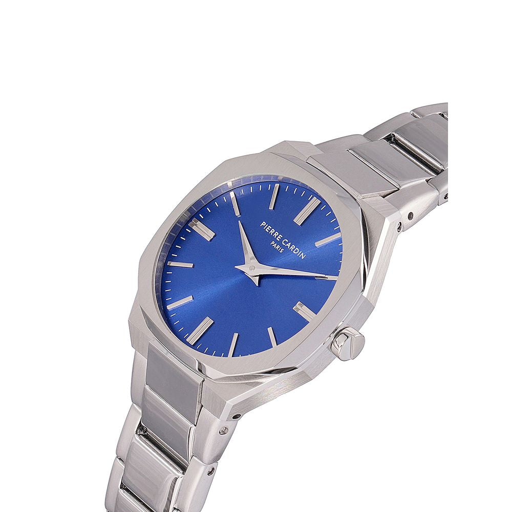 Pierre Cardin Graue Edelstahl-Kleideruhr