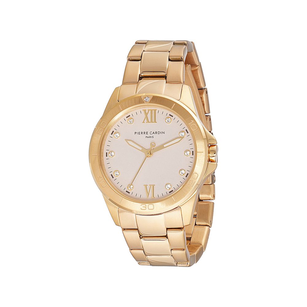 Pierre Cardin Goldfarbene Edelstahl-Dresswatch