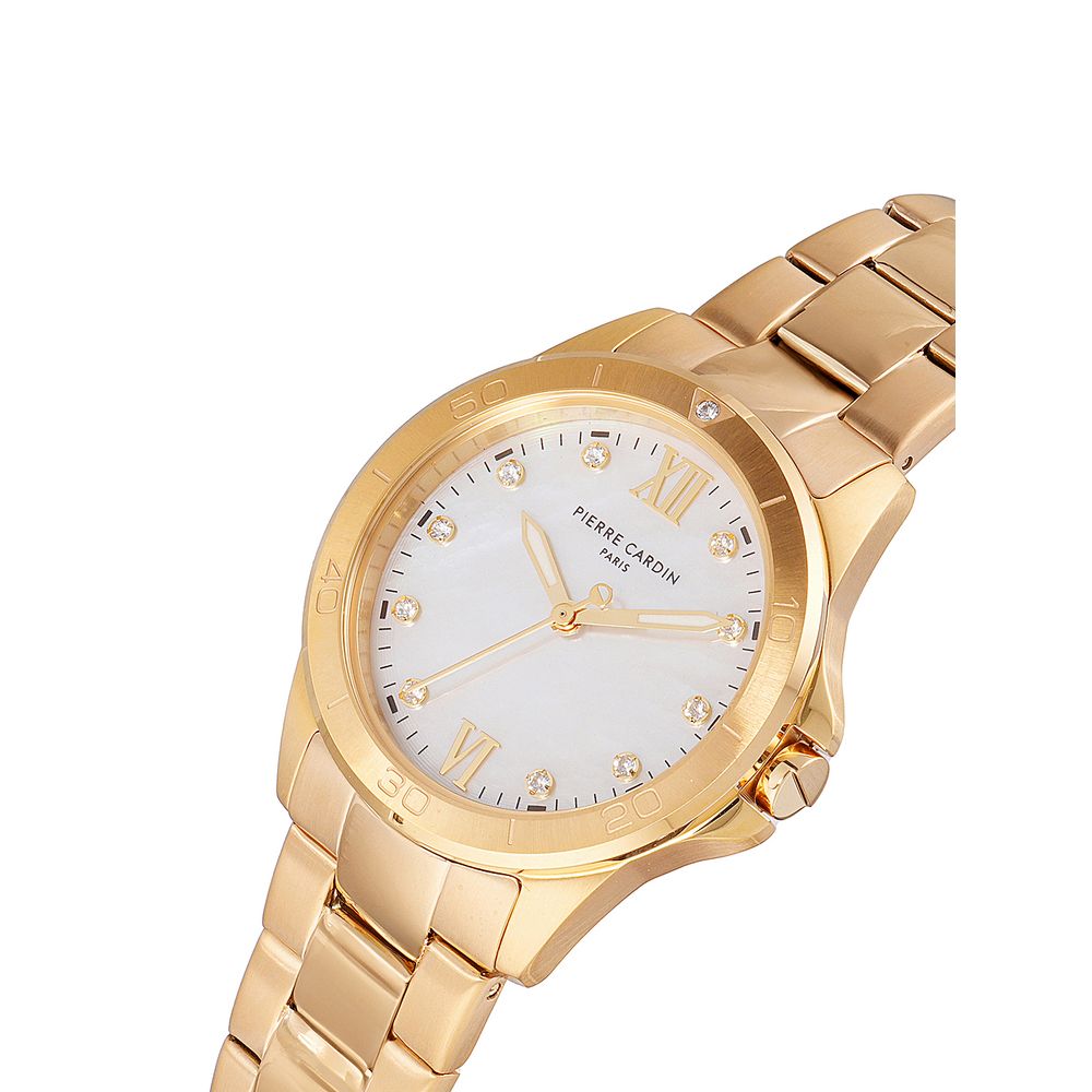 Pierre Cardin Gold-Tone Stainless Steel Dress Watch